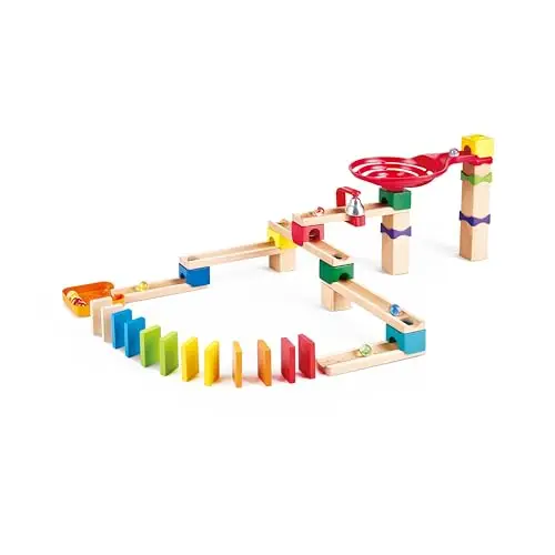 hape zweispurige murmelbahn domino