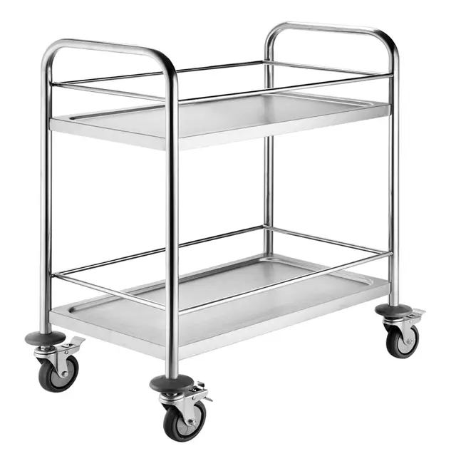 bpt edelstahl servierwagen küchenwagen