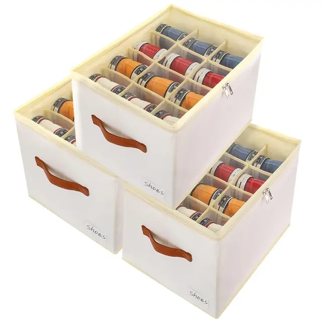 patinao schuhbox 3er set 36 zellen