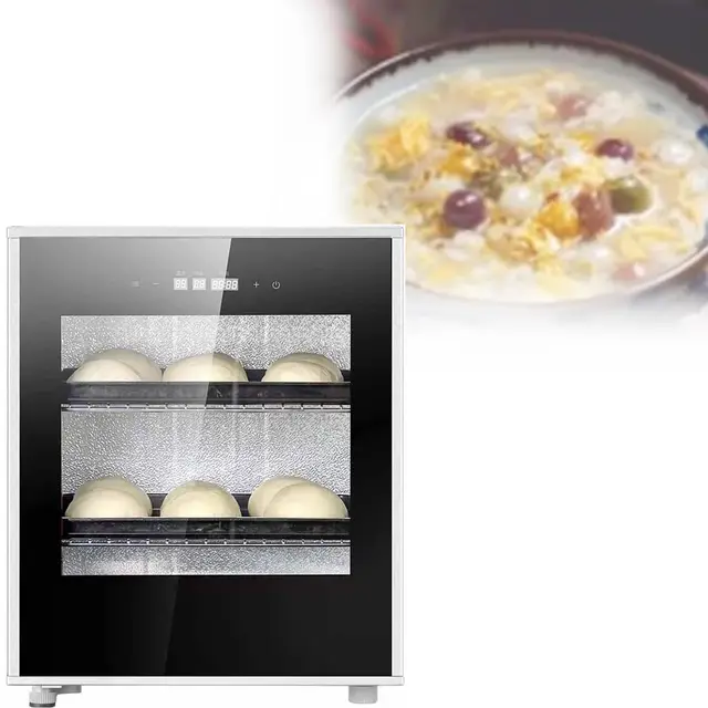 Vielseitiger Wärmeschrank für Teige & Joghurtkulturgerät - Ausgelegt für die Kalttriege von Pizzateig,die Finalgare von Kastenbrot und die Herstellung von Trinkjoghurt oder Dessertcremes