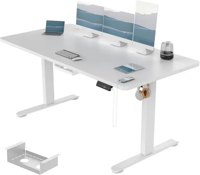 Devoko Höhenverstellbarer Schreibtisch 160x80 cm