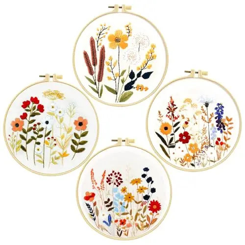 diiwmme 24-teiliges stickset marineblau