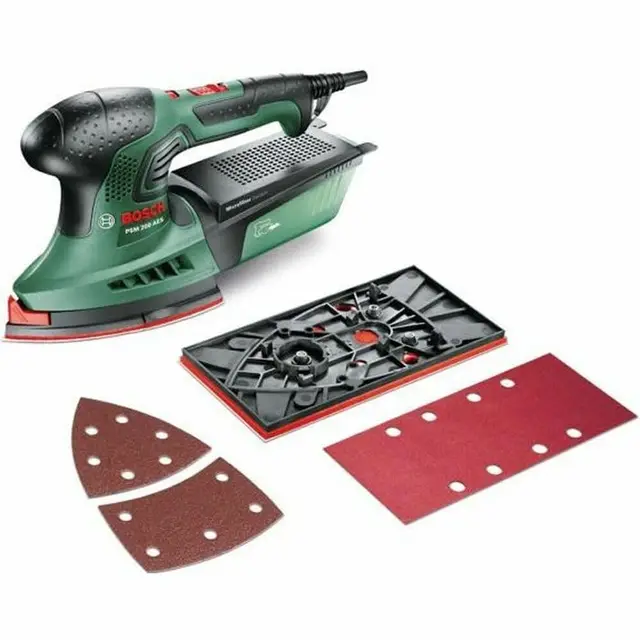 Bosch Multi Schleifmaschine PSM 200 AES (200 Watt, im Koffer)