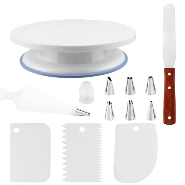 xzmcat drehbare tortenplatte 28 cm set
