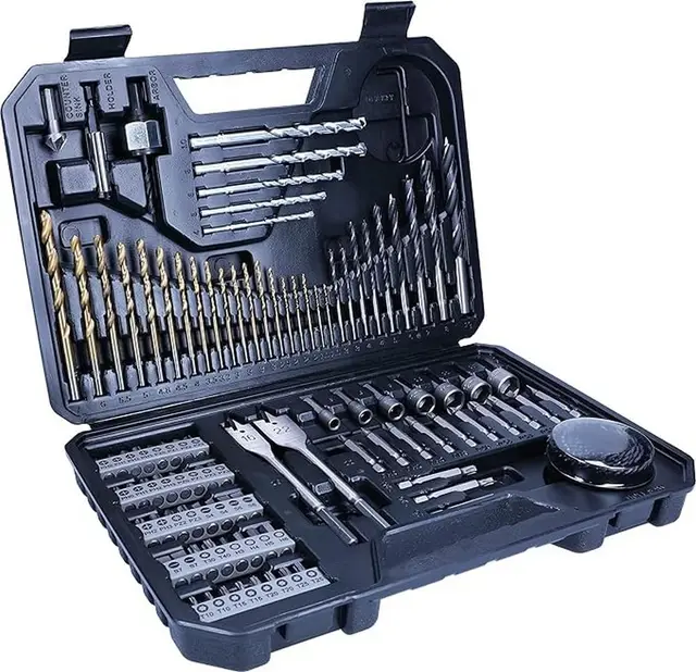 Bosch 103tlg. Bohrer- und Bit Set V-Line Titanium Box (für Holz, Stein und Metall, Zubehör Bohr- und Schraubwerkzeuge)