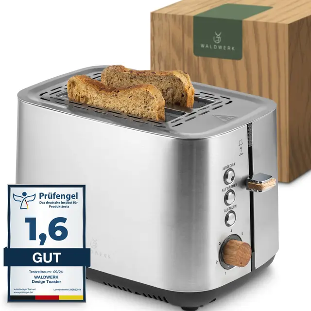 WALDWERK Edelstahl Toaster