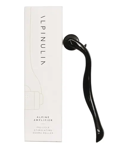 ALPINULIN Roller 0,5 mm Titan-Mikronadeln - Microneedling-Roller ideal für die Kopfhaut-Durchblutung, Geeignet zur Anwendung bei Haarausfall