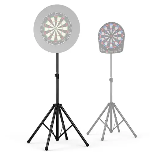 KOTO - Dartsänder, Dartscheibe Ständer, geeignet für Sisal- & elektronische Dartscheiben, zusammenklappbar, höhenverstellbar