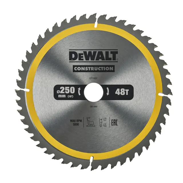DEWALT DT1957-QZ 250mm Kreissägeblatt