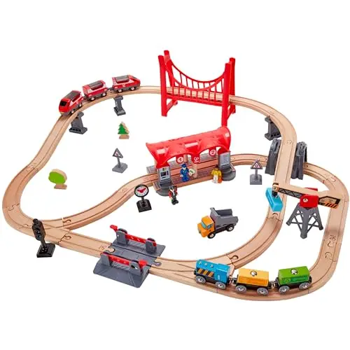 hape busy city rail set e3730