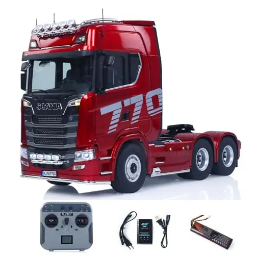 KABOLITE 1/14 770S 100 RC Traktor LKW 6x6 Fernbedienung Lastwagen Auto 2-Gang Getriebe Differentialsperre Batterie Funk RTR Modell