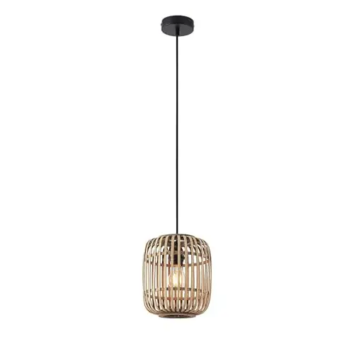 lindby canyana pendelleuchte holz e27