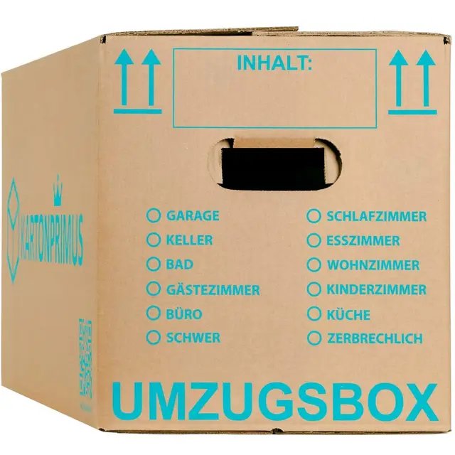 Kartonprimus Umzugskarton zweiwellig 62×30×33 cm 20er-Set