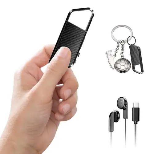 72GB Diktiergerät mit Spracherkennung –Aufnahmegerät, Mobile Rekorder mit DSP5.0 OTG-fähig, 6800h Inhalte-Lange Aufnahmen Diktiergerät, Voice Recorder für Meeting/Interview/Vorlesungen