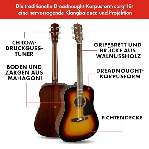 fender cd-60 dreadnought akustikgitarre