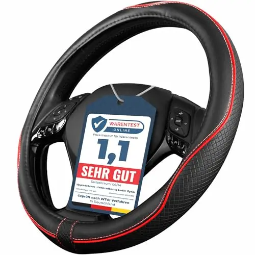 upgrade4cars lenkradbezug rot schwarz