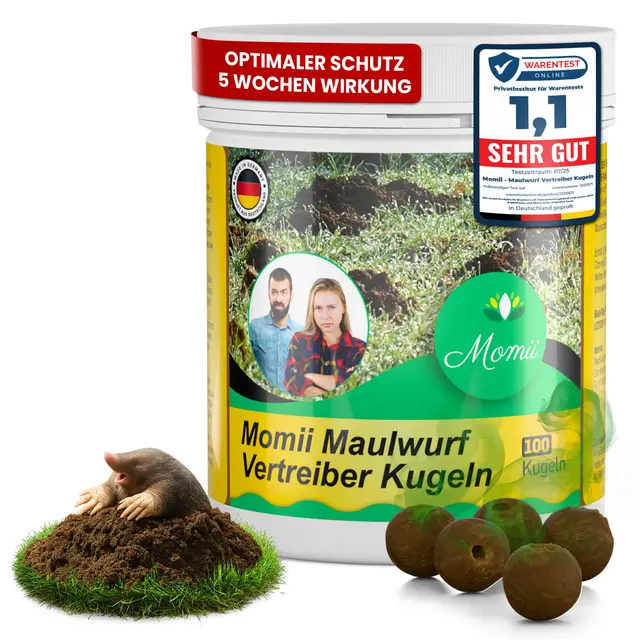 Maulwurf Vertreiber-Kugeln mit Sofort- und Langzeitwirkung effektives Mittel gegen Maulwürfe (1er Pack)