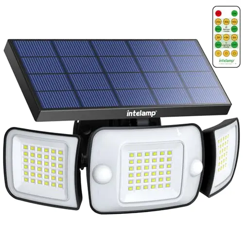 INTELAMP Solar Außenleuchte mit Bewegungsmelder