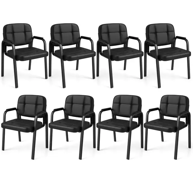 COSTWAY Besucherstuhl 8er Set