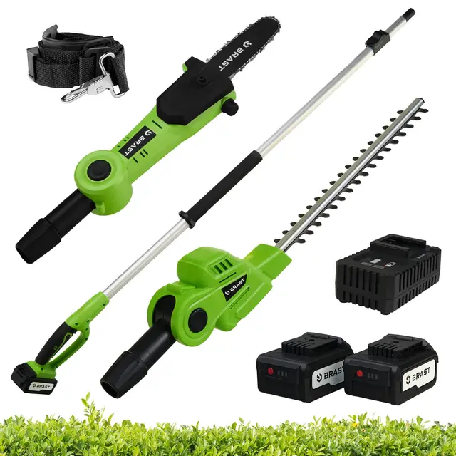 BRAST Teleskop-Heckenschere 2in1