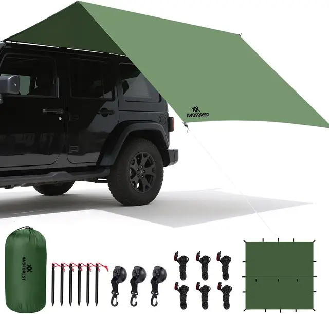 avoforest tarp 3x3m wasserdicht camping