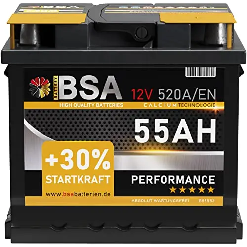 BSA B55552 Autobatterie 55Ah