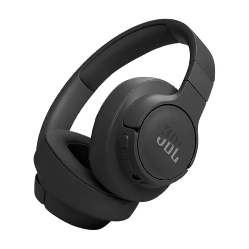 JBL Tune 770 NC – Kabellose Over-Ear-Kopfhörer mit adaptivem Noise-Cancelling und faltbarem Design – Bis zu 70 Stunden Akkulaufzeit mit Schnellladefunktion – Schwarz