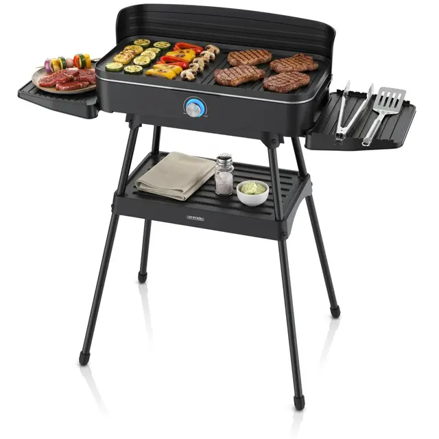 arendo tischgrill elektrogrill 2200w