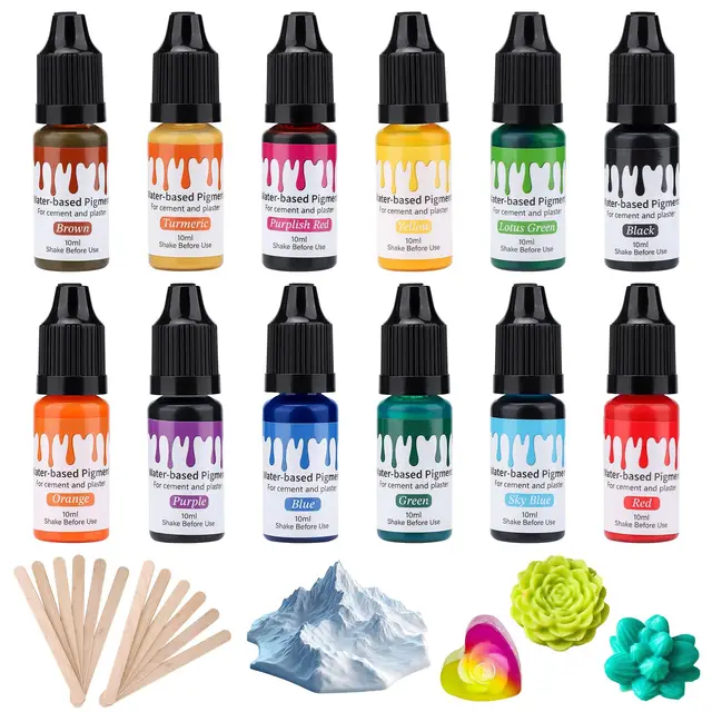 nakutita pigment set 12 farben gießharz