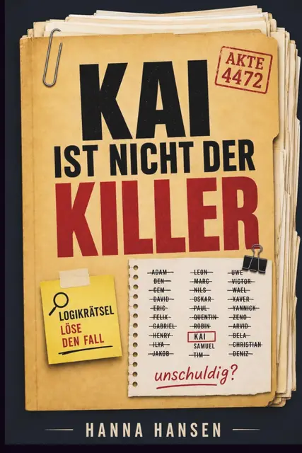 Kai ist nicht der Killer: Das Rätselbuch mit 44.000 Verdächtigen — Logikrätsel, Murder Mystery & Detektivspiel in einem