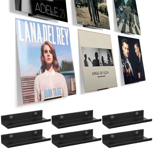 bijun vinyl wandhalterung 6 fächer