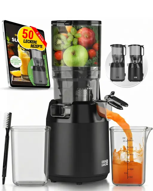 lebenlang slow juicer entsafter 250 watt