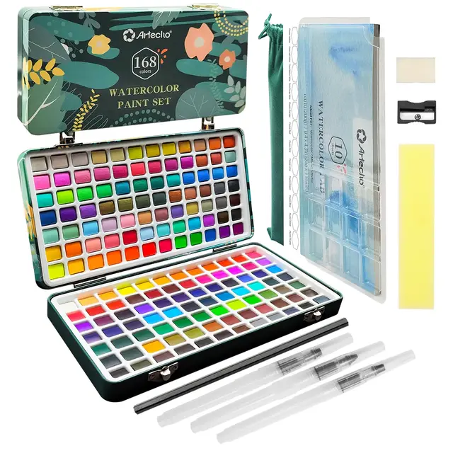 artecho aquarellfarben set 168 farben