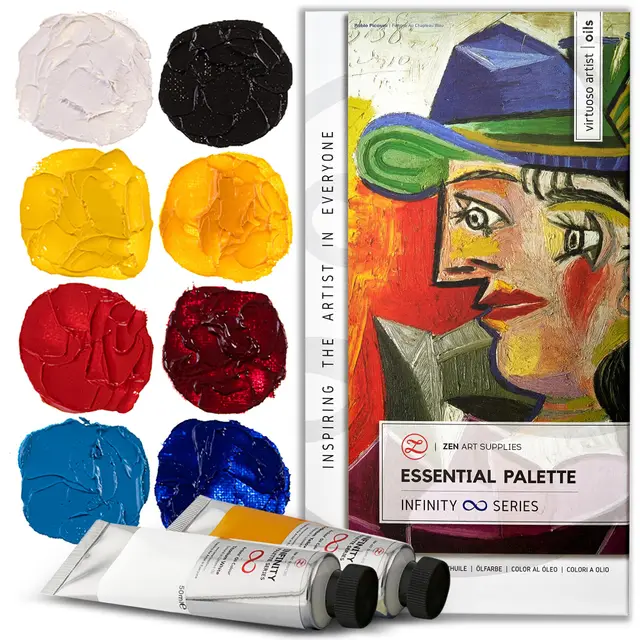 zenart essential palette ölfarben-set