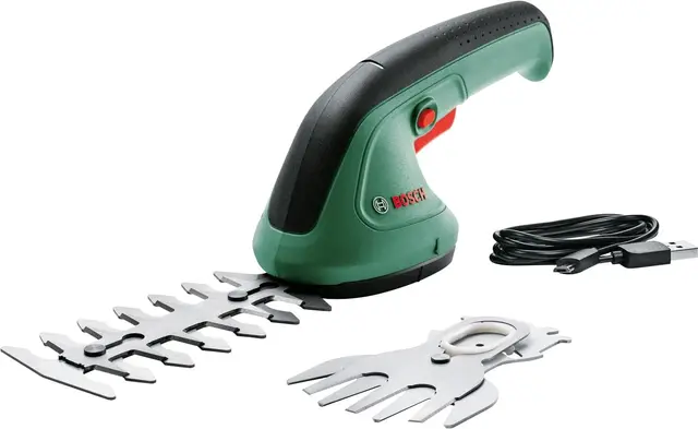 Bosch Gartenschere EasyShear (integrierter 3,6 V Akku, Akkulaufzeit: 40 min, Messerlänge: 12 cm (Strauch) / 8 cm (Gras), im Karton)