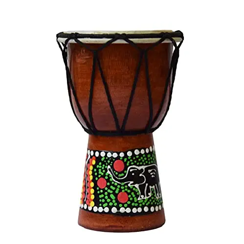 simandra djembe 15cm dot painting