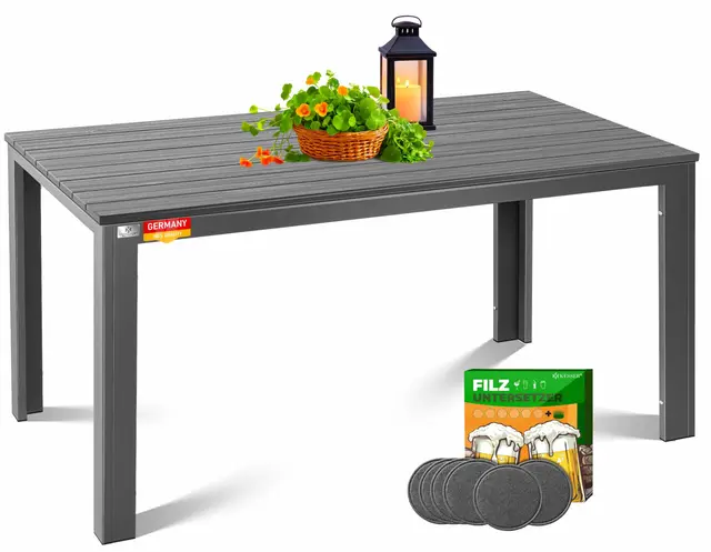 KESSER Gartentisch 156x78cm