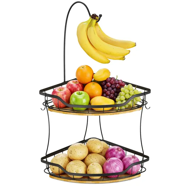 oetams obst etagere 2 etagen metall