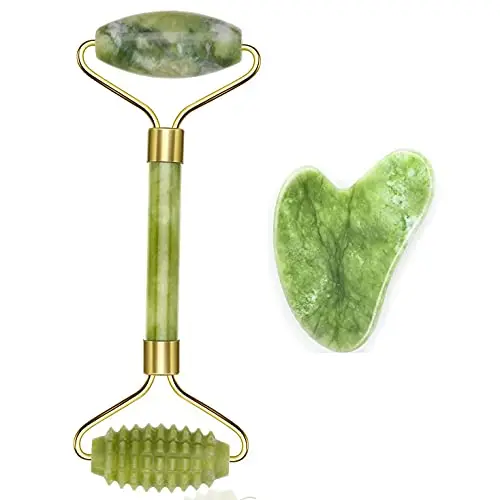 DEEINN Jade Roller Set mit Gua Sha