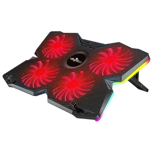 Offgridtec K25 Pro Laptop-Kühler mit 4 Lüftern, Rot