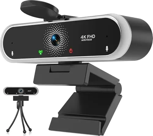 NIVEOLI 4K Webcam mit Mikrofon