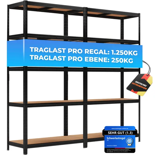 all premium schwerlastregal 2er set
