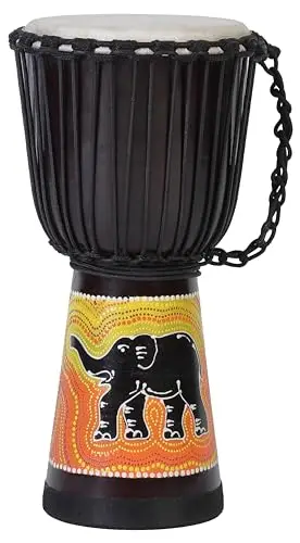 ciffre 30cm djembe trommel elefant motiv