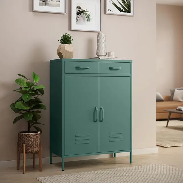 skølm atria metall highboard dunkelgrün