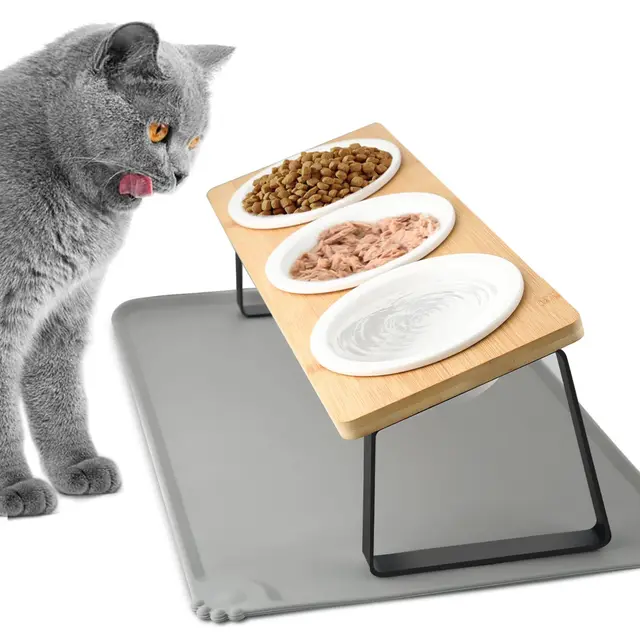 lannvan erhöhter keramik katzennapf 3er