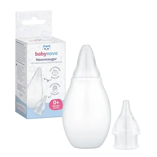 BABY-NOVA Nasensauger manuell mit 2 Aufsätzen, BPA-frei