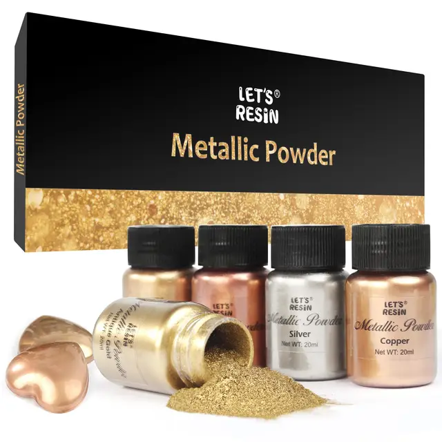 let's resin metallic mica pulver set