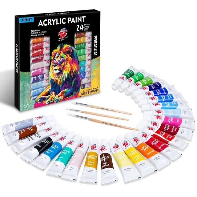 tbc the best crafts acrylfarben set 24