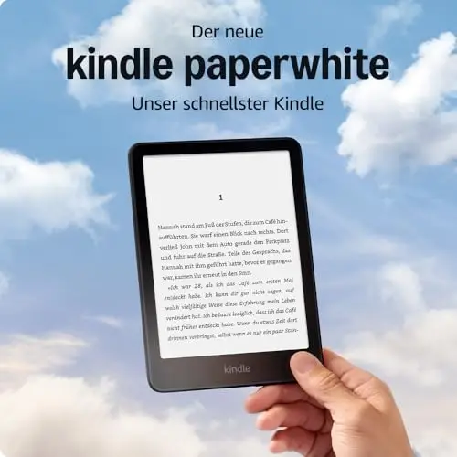 Zertifiziert und generalüberholt Amazon Kindle Paperwhite (16 GB) – Unser schnellster Kindle, mit neuem 7-Zoll-Display und wochenlanger Akkulaufzeit – mit Werbung – schwarz