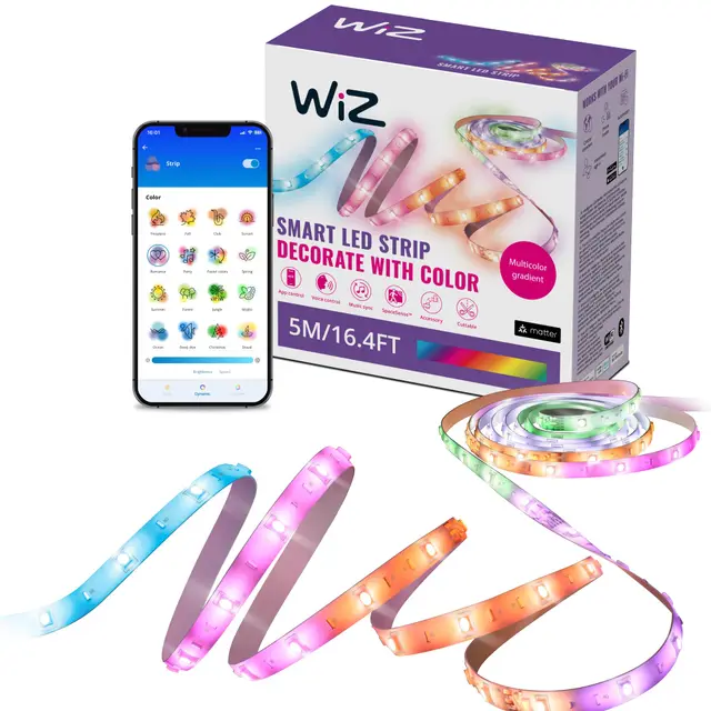 wiz rgbic led lightstrip 5m